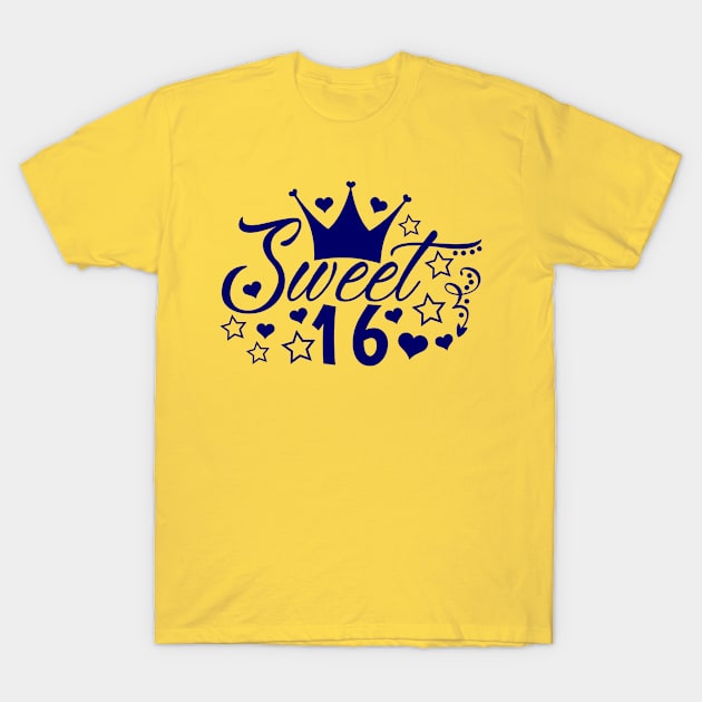 Sweet 16 - Orange T-Shirt by A Zee Marketing